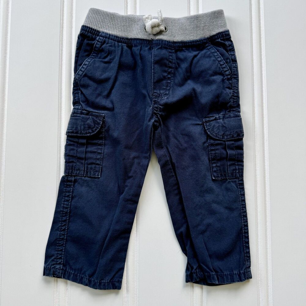 4/$10 - Kids Headquarters Cotton Baby Boys Navy Cargo Pants